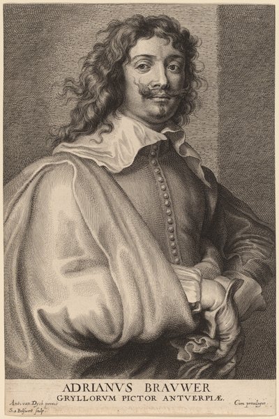 Adriaen Brouwer tekijältä Schelte Adams Bolswert after Sir Anthony van Dyck