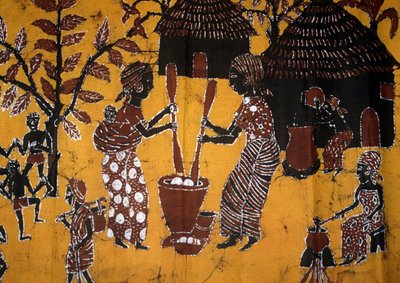 Batiikkitekniikalla tehty kangas, Togon käsitöitä tekijältä School African