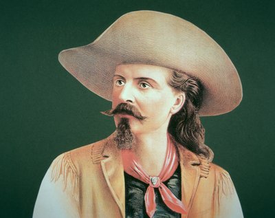 Buffalo Bill (1846-1917) (väri litho) tekijältä School American