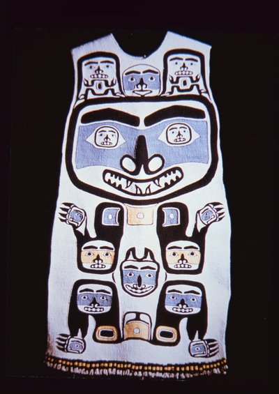 Chilkat-mekko, Tlingit Tribe (tekstiilit) tekijältä School American