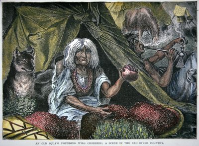Native American Food (värillinen kaiverrus) tekijältä School American