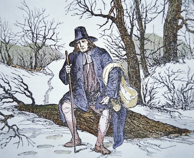 Roger Williams erämaassa (väri litho) tekijältä School American