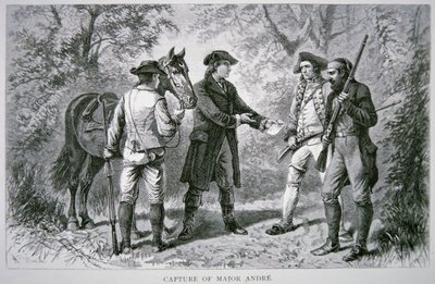 Majuri John Andren vangitseminen (litho) tekijältä School American