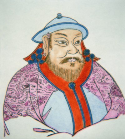 Kublai Khan (värillinen muste paperille) tekijältä School Chinese