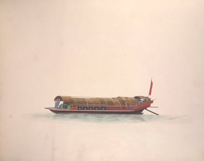 Muusikoiden vene, n. 1800-05 (akvarelli paperille) tekijältä School Chinese