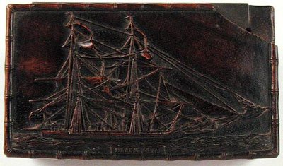Nuuskalaatikko, n. 1840 (puu) tekijältä School Chinese