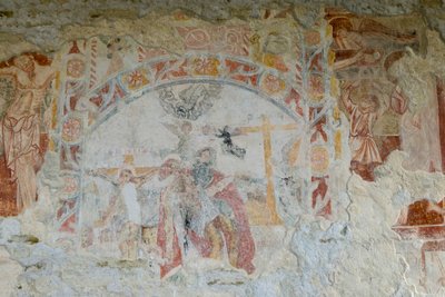 Laskeutuminen ristiltä (fresco) tekijältä School Croatian