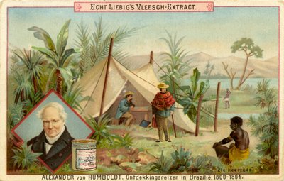 Alexander von Humboldtin löytöretki, Liebig-kortti (painettu) tekijältä School Dutch