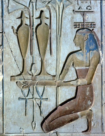 Abydos: Seti I:n temppeli, joka on omistettu jumala Osirikselle. tekijältä School Egyptian