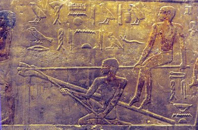 Muinainen Egypti, Mastaba/Ti:n hauta, Saqqara, 5. dynastia, Laivanrakennus, seinäkaiverrukset/maalaukset (valokuva), Muinainen Egypti (kuva) tekijältä School Egyptian