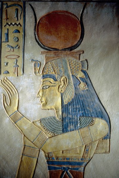 Luxor, Thebes: Kuningattarien laakso. Ramses II:n pojan hauta, jumalatar Isis. tekijältä School Egyptian