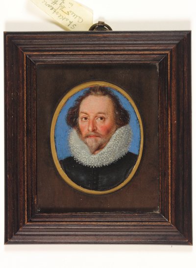 Herrasmies nimeltä William Shakespeare (akvarelli vellum) tekijältä School English