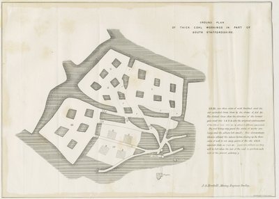 Dudley - Kaivostyöt: litografia ja [?1800-luku] (painettu) tekijältä School English
