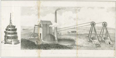 Dudley - "Whimsey or Engine Drawing Coal": litografia ja [?1800-luku] (painettu) tekijältä School English