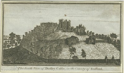 Dudleyn linna: kaiverrus, nd [c 1780] (painettu) tekijältä School English