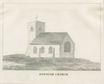 Dunston Church: lyijykynäpiirros, nd [?1800-luvulla] (piirustus) tekijältä School English