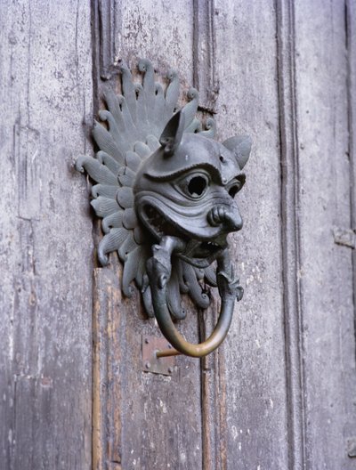 Durham Cathedral Sanctuary Knocker, kopio 1100-luvun pronssista alkuperäisestä (kuva) tekijältä School English