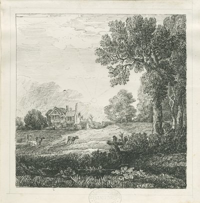 Eccleshall - Biana Hall: kynä- ja mustepiirustus, nd [c 1830] (piirustus) tekijältä School English
