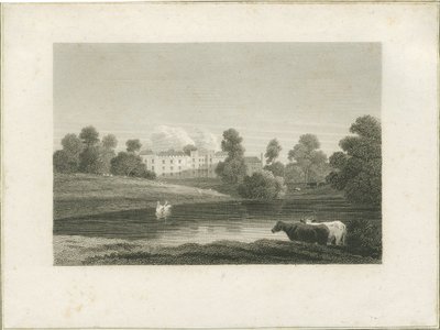 Enville Hall: kaiverrus ja [?1700-luvun loppu] (painettu) tekijältä School English