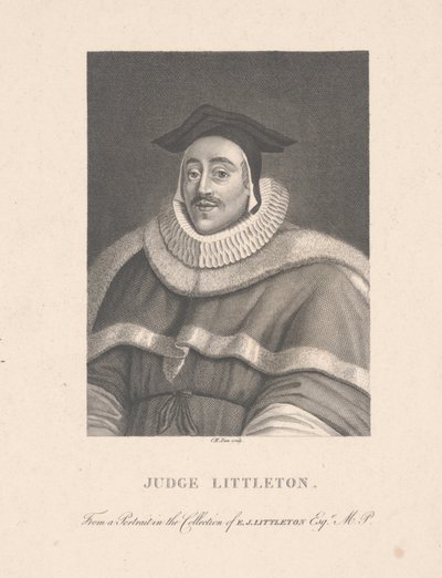 Tuomari Littleton, kaiverrus C. M. Dien (kaiverrus) tekijältä School English