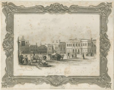 Stafford - Market Place: kaiverrus, nd [c 1841] (tulostus) tekijältä School English