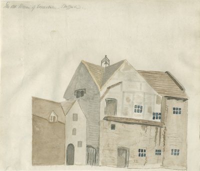 Stafford - Old House of Correction: akvarellimaalaus ja [?1800-luvun alku] (maalaus) tekijältä School English