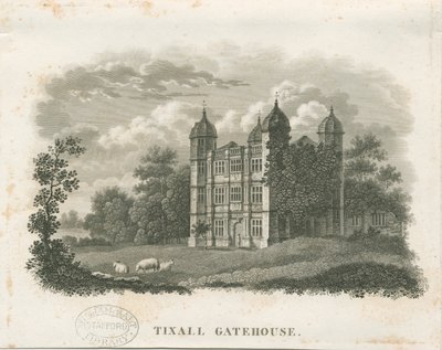 Tixall Hall - Gatehouse: kaiverrus (vinjetit) ja [1800-luvun alku] (painettu) tekijältä School English