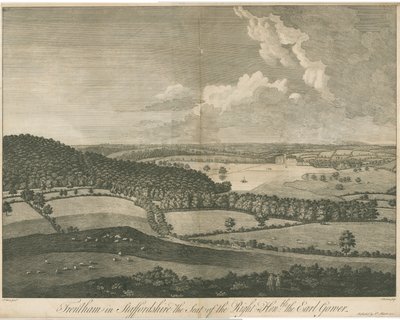 Trentham Hall: kaiverrus, nd [c 1751] (painettu) tekijältä School English