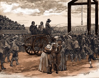 Tyburn kuningas Kaarle I:n valtakaudella (painokuva) tekijältä School English