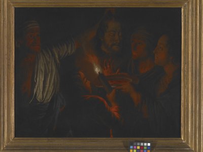 Salome Johannes Kastajan pään kanssa (öljy kankaalle) tekijältä School European