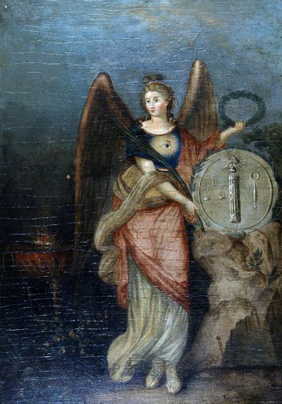 Vallankumouksen ja tasavallan allegoria (muurarien symbolit) tekijältä School French