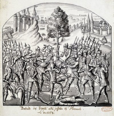Trenton taistelu Josselinin ja Ploermalin välillä vuonna 1351 tekijältä School French