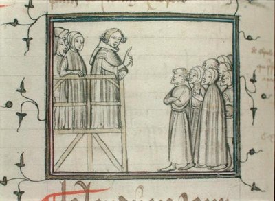 Kaarle V (1338-80) viisas saarna Les Hallesissa, Pariisissa, vuonna 1364 tekijältä School French