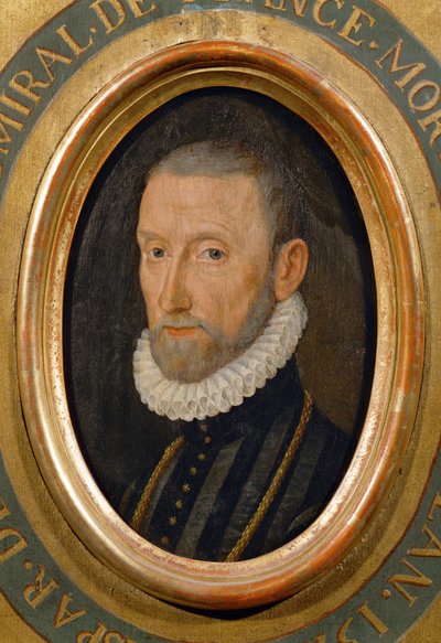 Gaspard de Coligny, amiraali, valtiomies, hugenottipuolueen johtaja, salamurhattu St .... tekijältä School French