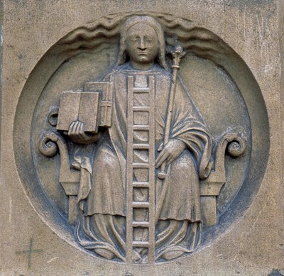 Goottilainen taide: alkemian allegoria. Cathedrale Notre Dame (Notre-Dame) Pariisissa tekijältä School French