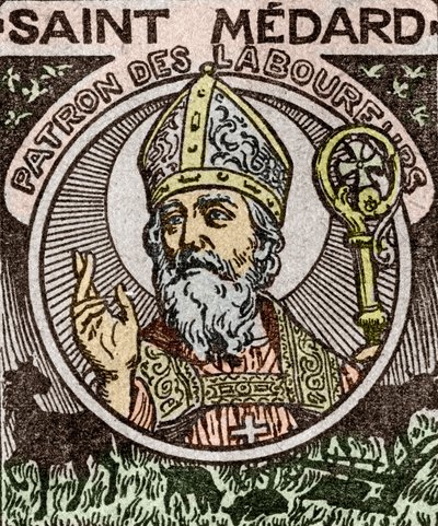 Muotokuva Saint Medardista, Medardus, Noyonin piispa, lähteestä 