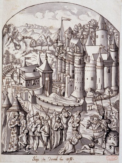 Dervalin piiritys (Bretagne) vuonna 1375. tekijältä School French