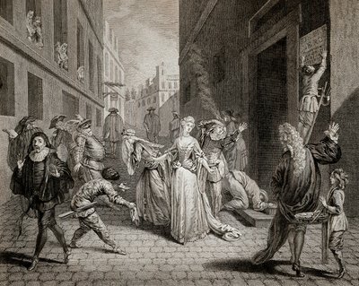 Terror (1793-1794): italialaisia koomikkoja (tulkivat Commedia dell