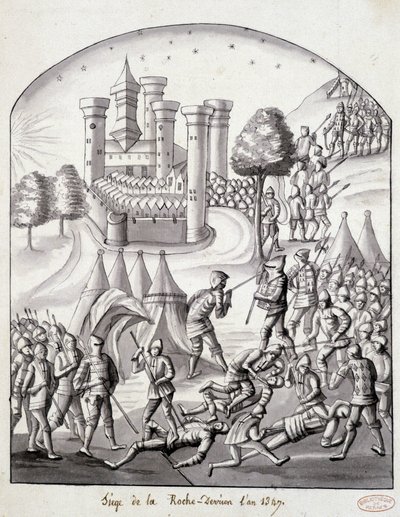 Roche-Derrienin piiritys vuonna 1349 tekijältä School French