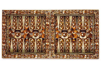 Eteläsaksalainen marquetry-pelilaatikko, Augsburgista tai Nürnbergistä, 1500-luvun loppu - 1600-luvun alku (eebenpuu, norsunluu, helmiäinen, pähkinä ja hedelmäpuu) tekijältä School German