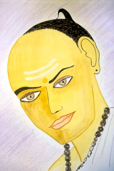 Aryabhata (vesiväri paperille) tekijältä School Indian