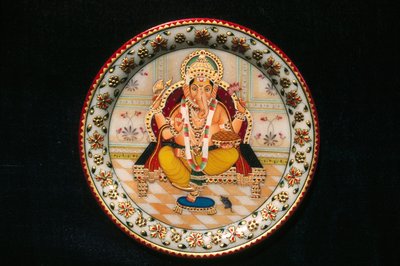 Lord Ganesh Ganpati miniatyyri maalaus paperille tekijältä School Indian