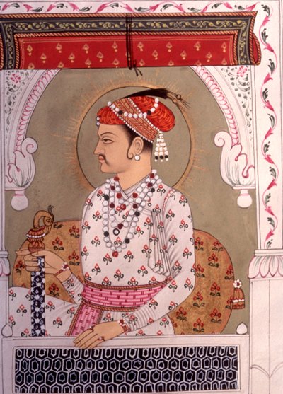 Miniatyyrimaalaus kuningas, Rajasthan, Intia tekijältä School Indian