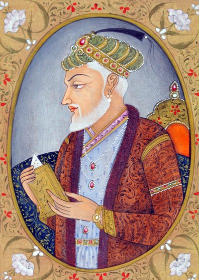 Moghul-keisari Aurangzebin miniatyyrimaalaus Intia Aasia tekijältä School Indian