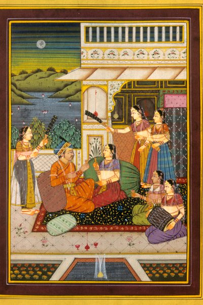 Mughul miniatyyrimaalaus, Rakkauskohtauksia, Intia tekijältä School Indian
