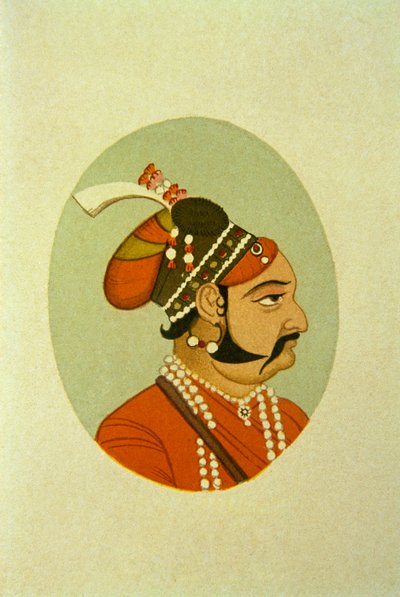 Muotokuva Maharaja Jaisalmar Jaswant Singhistä, Intia tekijältä School Indian