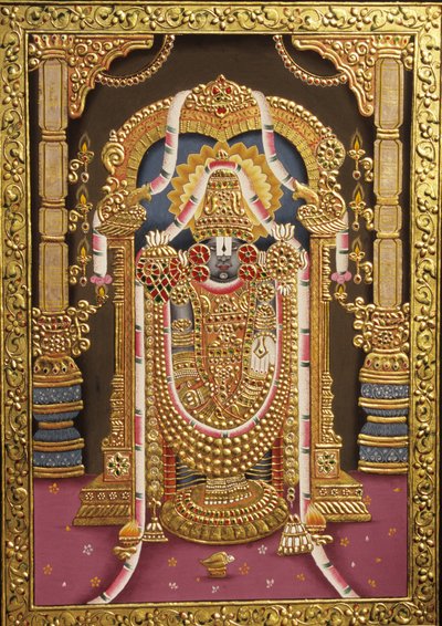 Tirupati Balaji Kulta kohokuvioitu Intia Aasia Aasia tekijältä School Indian
