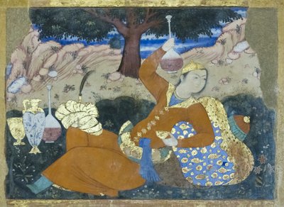 Tuoreena Chehel Sotoun Palacessa, Esfahanissa, Iranissa tekijältä School Iranian