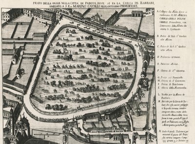 Italian Padovan suurimman aukion Prato della Vallen muinainen pohjaratkaisu tekijältä School Italian