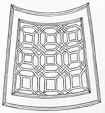 Dominikaanisen Francesco Colonnan (1453 - 1538) "Hypnerotomachia Polyphilin" tai "Poliphilan unelman" labyrintti. Ensimmäinen painos on vuodelta 1499. Kuvitus: Alde Manuce (Aldo Manuzio). tekijältä School Italian
